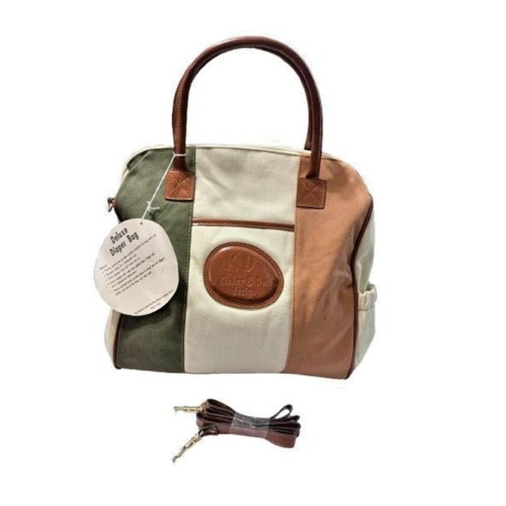 KD Baby a Kicker & David Design Deluxe Diaper Bag with Diaper Changing pad